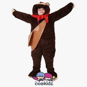 Kids Bear Costume Mascot with Scarf For Baby