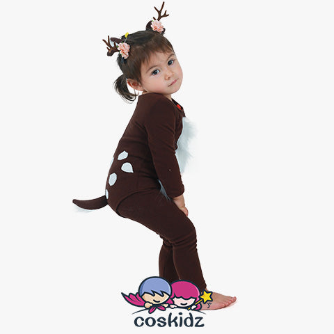 Child Deer Costume with Horns for Halloween