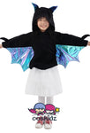 Kids Girl Fancy Bat Halloween Costume Cloak Dress Cover up