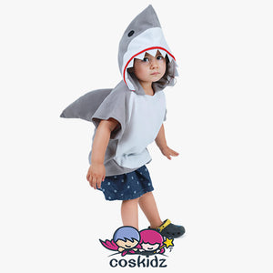 Kids Little Shark Halloween Costume Mascot Hoodie